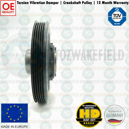FOR MINI COOPER SD R56 TORSION VIBRATION DAMPER CRANK SHAFT PULLEY 11238477129