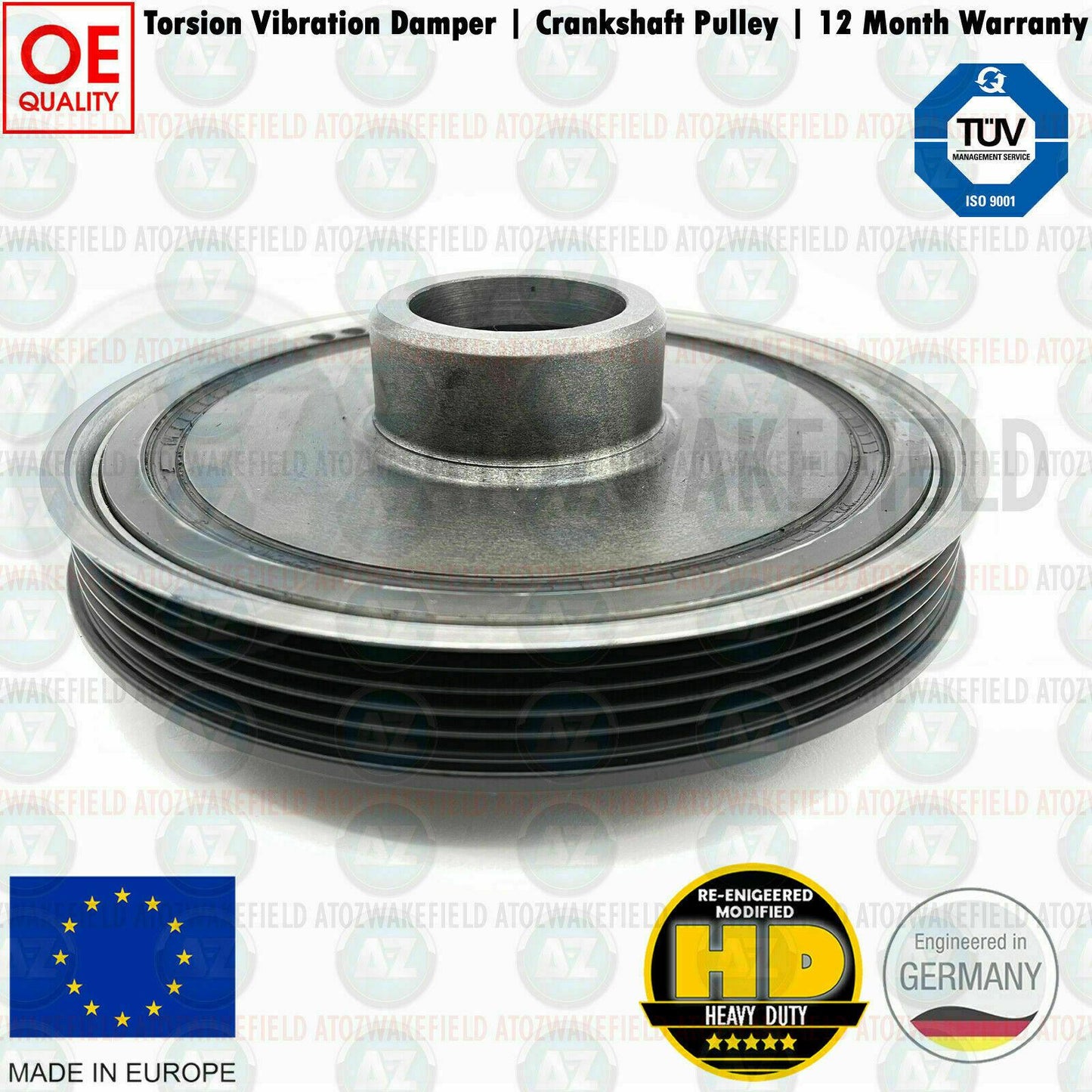 FOR MINI PACEMAN COOPER D R61 TORSION VIBRATION DAMPER CRANK SHAFT PULLEY TVD