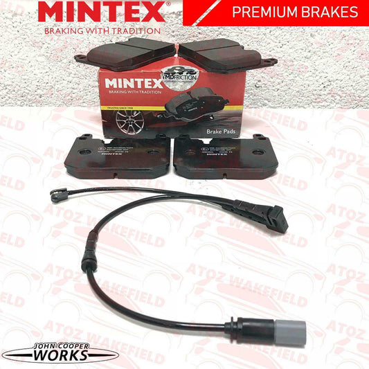 FOR MINI COOPER JOHN COOPER WORK CHALLENGE FRONT MINTEX BRAKE PADS WIRE SENSOR