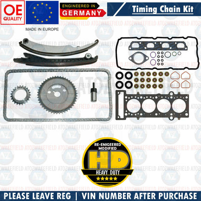 FOR MINI COOPER ONE 1.6 R50 R52 R53 TIMING CHAIN KIT CYLINDER HEAD GASKET SET
