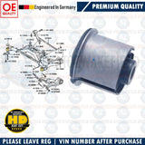 FOR MITSUBISHI GRANDIS 04-11 REAR CROSSMEMBER BEAM AXLE BUSH MN103387