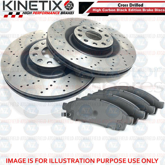 FOR MITSUBISHI L 200 L200 DI-D 2.5 FRONT CROSS DRILLED BRAKE DISCS PADS 294mm HC
