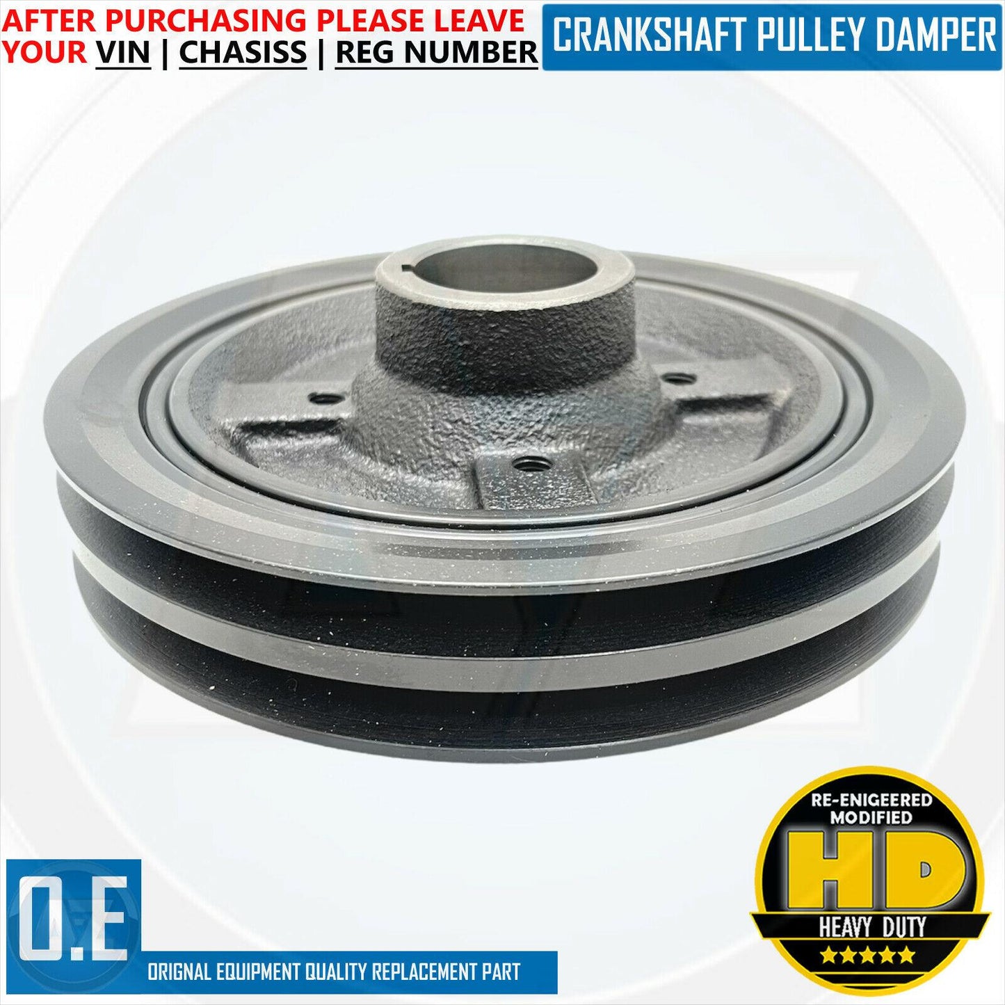 FOR MITSUBISHI L200 SHOGUN SPORT 2.5 TD 4D56 DIESEL CRANKSHAFT PULLEY DAMPER