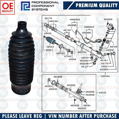 FOR MITSUBISHI LANCER MK7 OUTLANDER MK1 STEERING TIE ROD END X2 FRONT LH RH