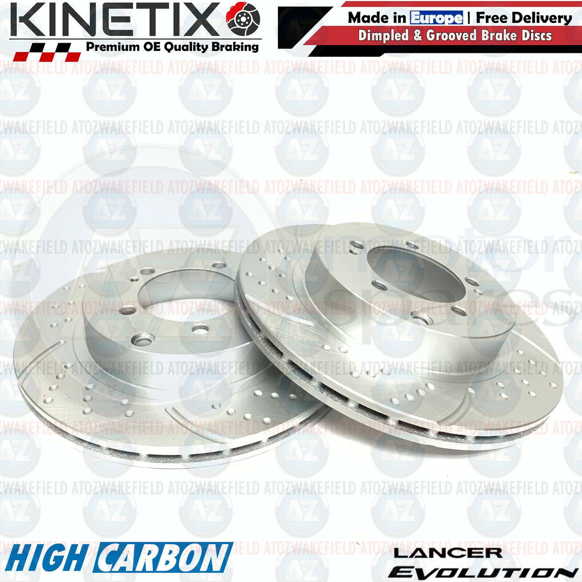 FOR MITSUBISHI LANCER EVO 8 FRONT REAR DIMPLED GROOVED BRAKE DISCS BREMBO PADS