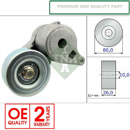 FOR MITSUBISHI LANCER EVO EVOLUTION 7 8 9 AUX AUXILIARY BELT TENSIONER PREMIUM