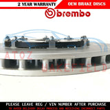 FOR MITSUBISHI LANCER EVO X 10 FRONT BREMBO 2 PIECE FLOATING BRAKE DISCS 350mm