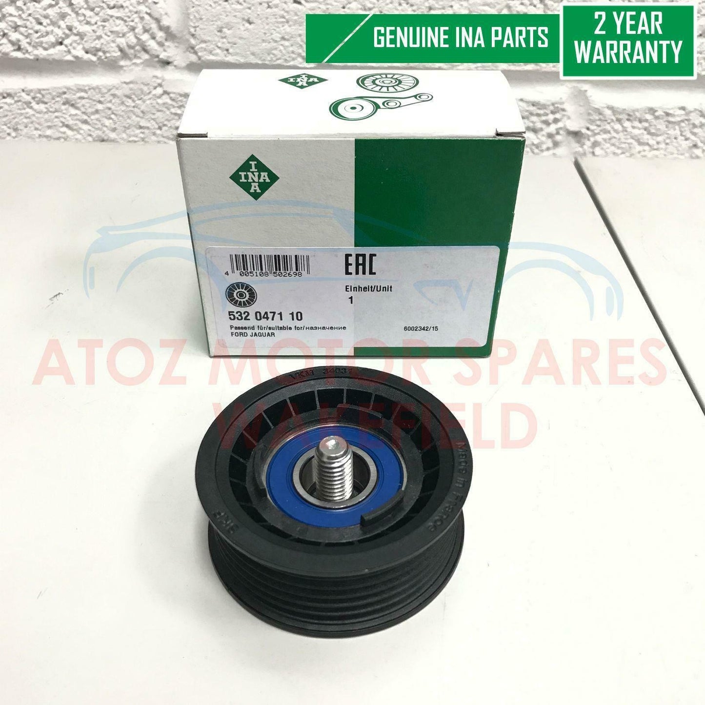 FOR MONDEO 2.0 2.2 DI TDDI TDCI ALTERNATOR DRIVE FAN BELT PULLEY TENSIONER KIT