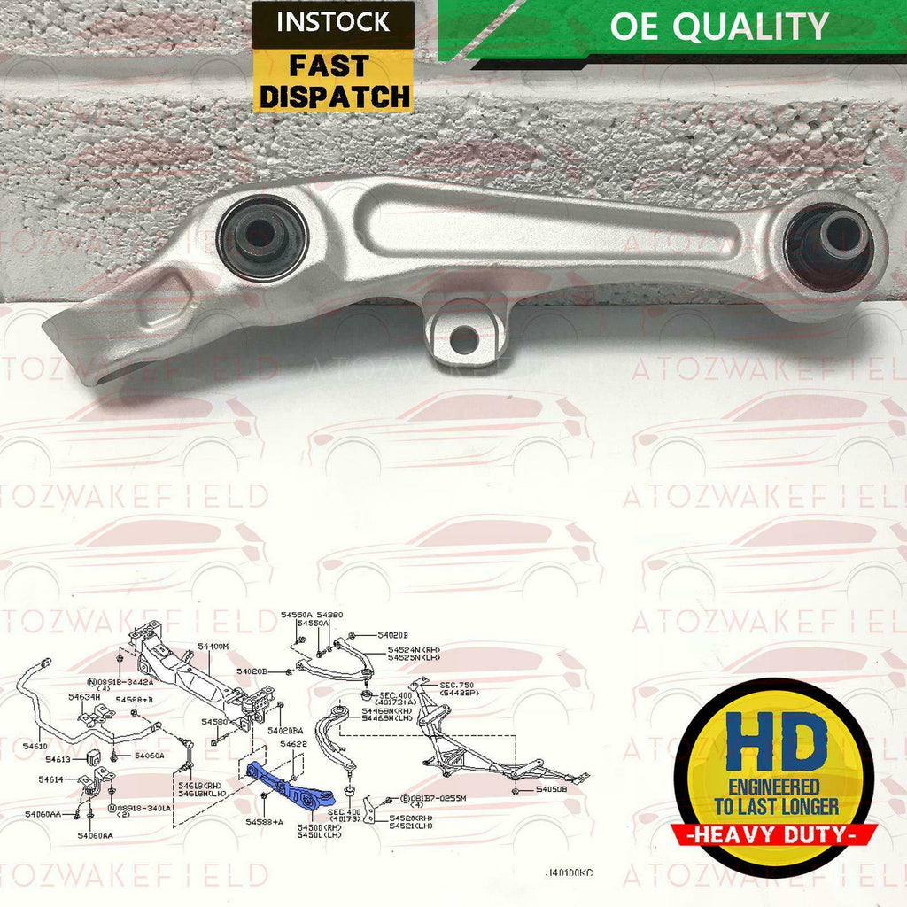 FOR NISSAN 350Z G35 FRONT LOWER FRONT RIGHT SUSPENSION WISHBONE CONTROL ARM RH