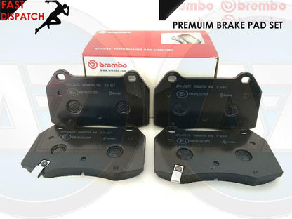 FOR NISSAN 350z 350 3.5 FAIRLADY 2003- FRONT AND REAR BRAKE PADS GENUINE BREMBO