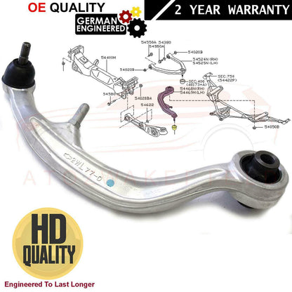 FOR NISSAN 350z INFINTI G35 FRONT LOWER REAR SUSPENSION WISHBONE CONTROL ARM RH