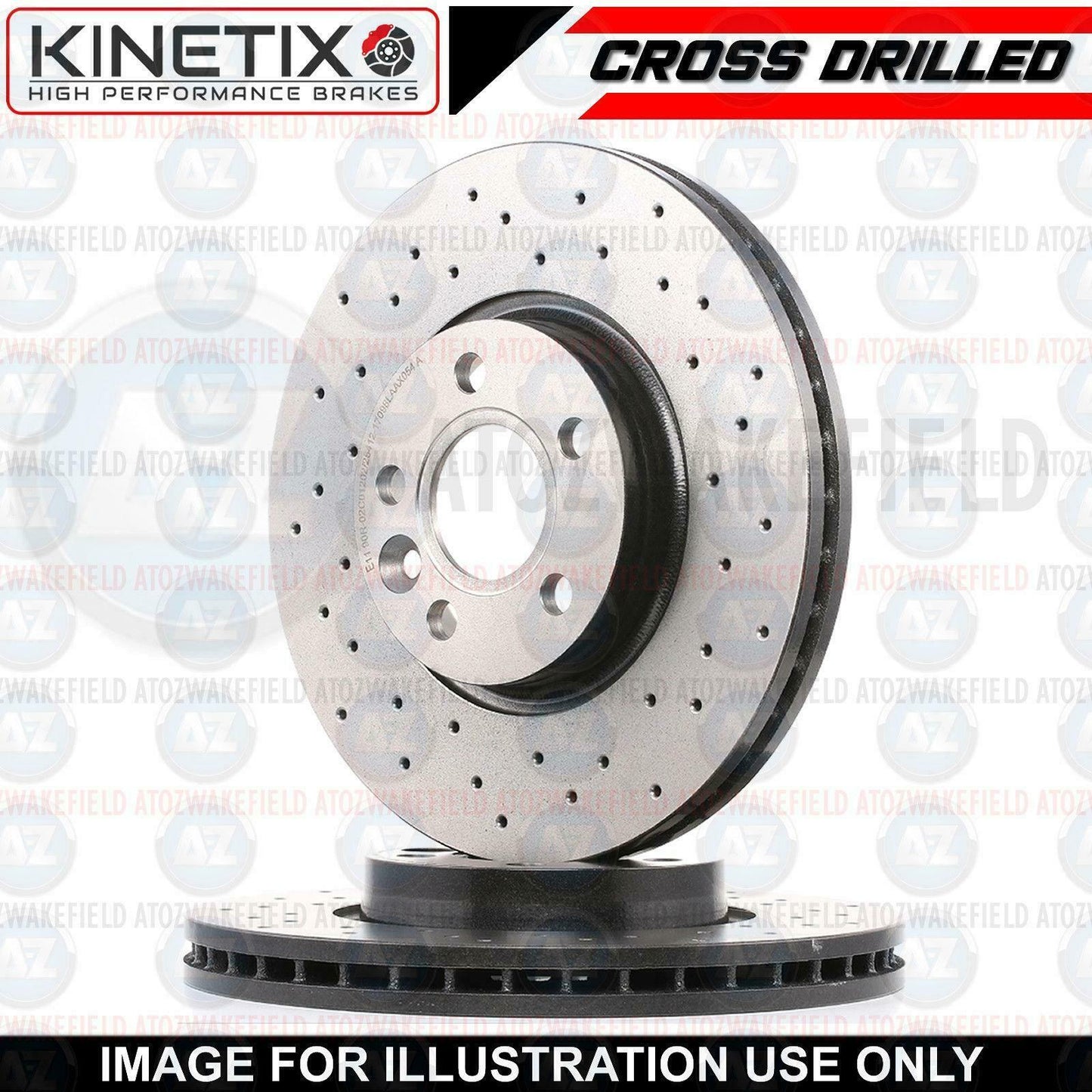 FOR NISSAN 370Z Z34 FRONT CROSS DRILLED BRAKE DISCS MINTEX PADS SET 355mm
