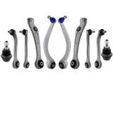 FOR AUDI A8 FRONT UPPER LOWER SUSPENSION WISHBONE CONTROL ARMS LINKS BALL JOINTS