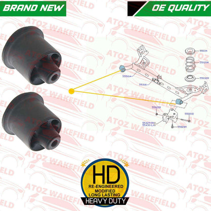 FOR NISSAN ALMERA MICRA CUBE NOTE TIIDA SENTRA REAR SUBFRAME TRAILING ARM BUSHES