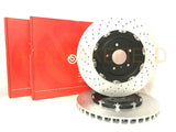 FOR NISSAN GTR R35 3.8 V6 FRONT GENUINE 2 PIECE FLOATING BREMBO BRAKE DISCS PAIR