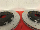 FOR NISSAN GTR R35 3.8 V6 FRONT GENUINE 2 PIECE FLOATING BREMBO BRAKE DISCS PAIR