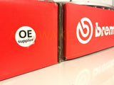 FOR NISSAN GTR R35 3.8 V6 FRONT GENUINE 2 PIECE FLOATING BREMBO BRAKE DISCS PAIR