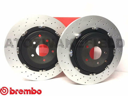FOR NISSAN GTR R35 FRONT 2 PIECE FLOATING GENUINE BREMBO BRAKE DISCS 2011-