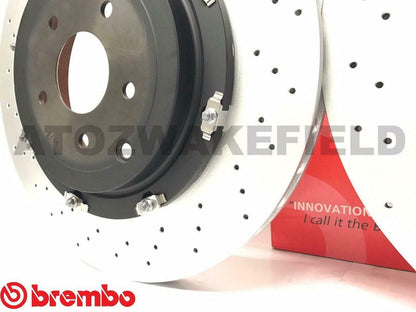 FOR NISSAN GTR R35 FRONT 2 PIECE FLOATING GENUINE BREMBO BRAKE DISCS 2011-