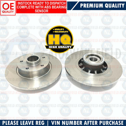 FOR RENAULT TRAFFIC 1.6 dCi 2014- REAR BRAKE DISCS PADS ABS SENSOR BEARING 280mm