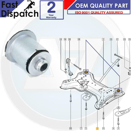 FOR NISSAN PRIMASTAR VAUXHALL VIVARO RENAULT TRAFIC FRONT SUBFRAME BUSH