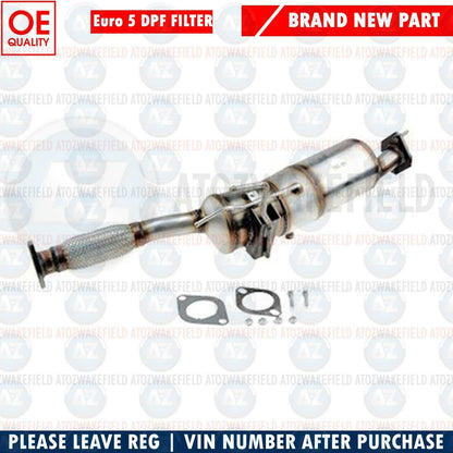 FOR NISSAN QASHQAI + 2 1.5 dCi 07-13 DPF DIESEL PARTICULATE FILTER & TEMP SENSOR