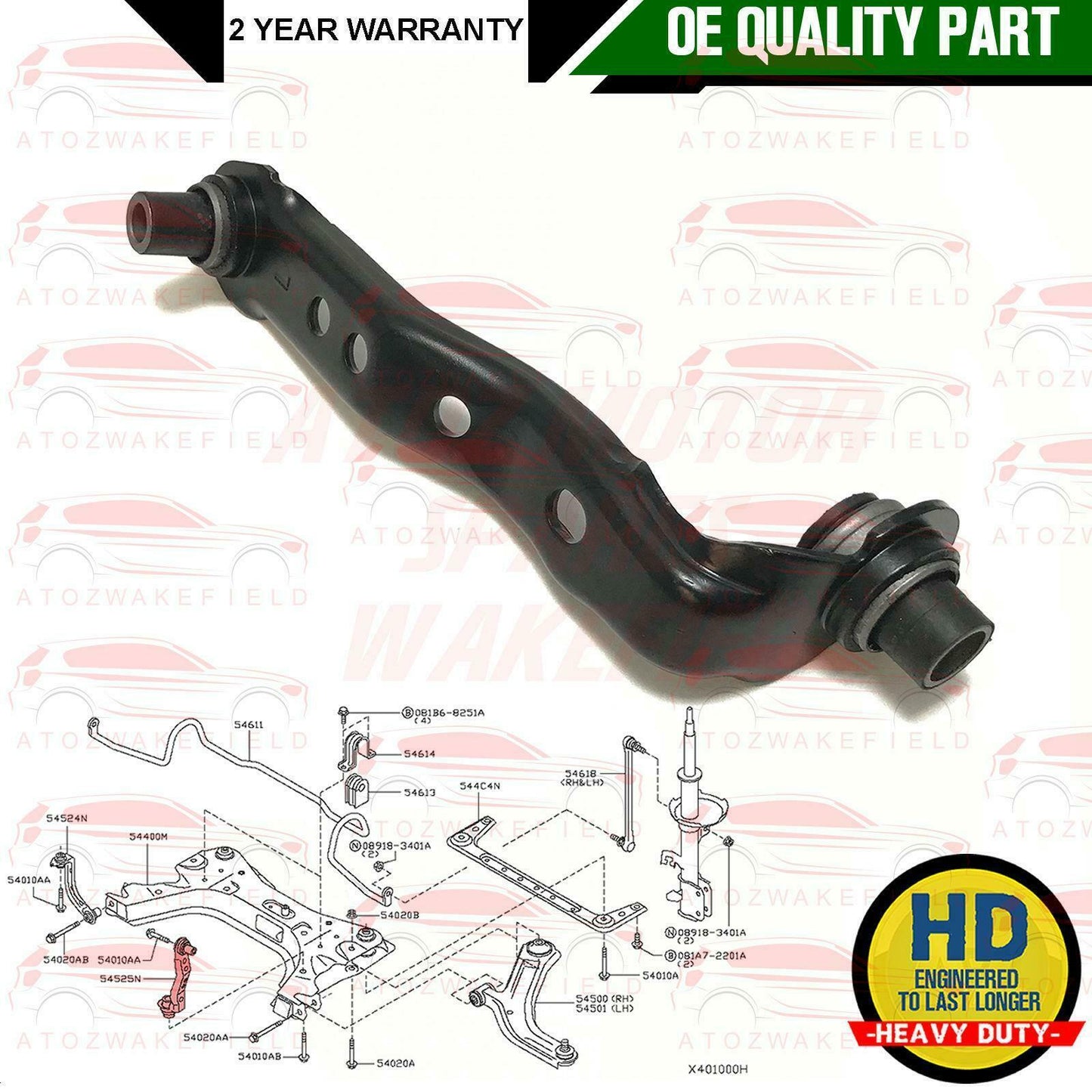 FOR CUBE MICRA NOTE NV200 SENTRA TIIDA FRONT LEFT WISHBONE TRACK CONTROL ARM NEW