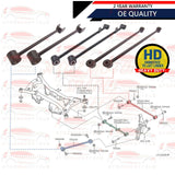FOR NISSAN X TRAIL T30 REAR UPPER LOWER SUSPENSION ARMS LINKS RODS + NUTS BOLTS