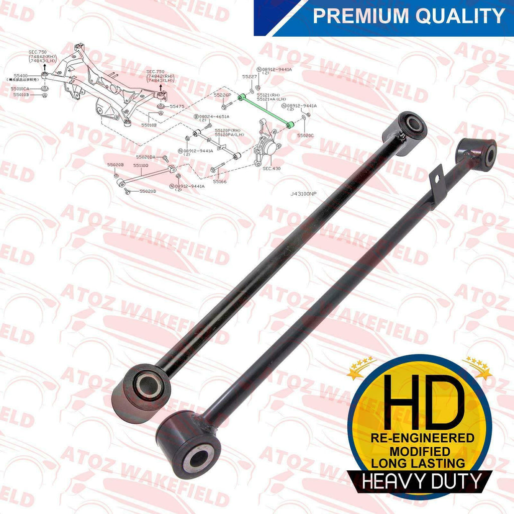 FOR NISSAN XTRAIL T30 REAR SUSPENSION TOP UPPER LEFT RIGHT ARMS RODS LATERAL X2
