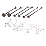 FOR NISSAN X-TRAIL X TRAIL T30 REAR UPPER LOWER SUSPENSION CONTROL ARMS RODS X6