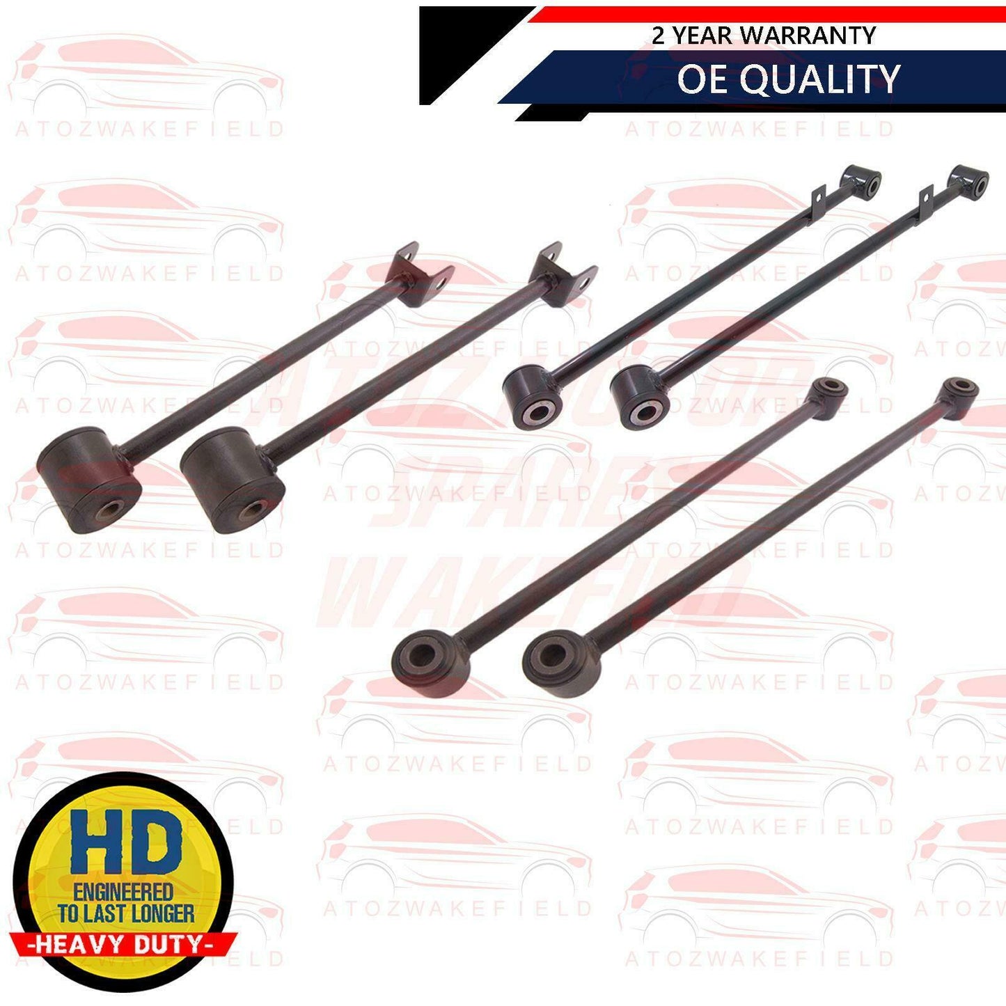 FOR NISSAN X-TRAIL X TRAIL T30 REAR UPPER LOWER SUSPENSION CONTROL ARMS RODS X6