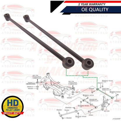 FOR NISSAN X-TRAIL X TRAIL T30 REAR UPPER LOWER SUSPENSION CONTROL ARMS RODS X6