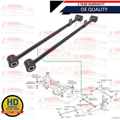 FOR NISSAN X-TRAIL X TRAIL T30 REAR UPPER LOWER SUSPENSION CONTROL ARMS RODS X6