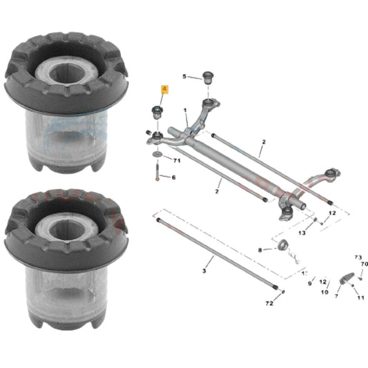 FOR PEUGEOT 206 REAR SUBFRAME AXLE FRONT MOUNTING BUSH 5131.93 5131.A9 5131.F8