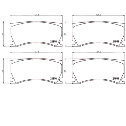 FOR PEUGEOT 308 1.6 GTI 508 PERFORMANCE FRONT PREMIUM MINTEX BRAKE PADS 2015-
