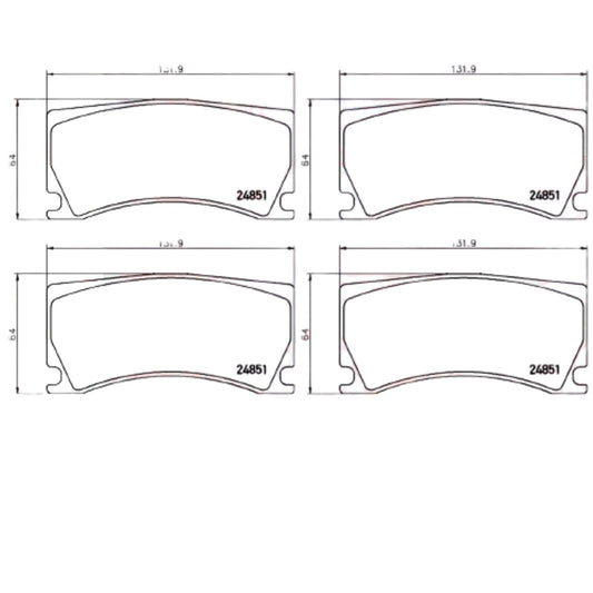 FOR PEUGEOT 308 1.6 GTI 508 PERFORMANCE FRONT PREMIUM MINTEX BRAKE PADS 2015-