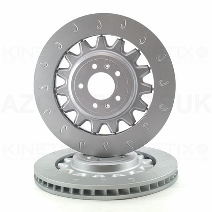 FOR PEUGEOT 308 GTI 1.6 GTi 15-21 J GROOVED FRONT LEFT & RIGHT BRAKE DISCS PADS 380mm X 32mm
