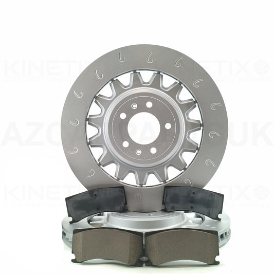 FOR PEUGEOT 308 GTI 1.6 GTI 15-21 FRONT J GROOVED BRAKE DISCS PADS 380mm X 32mm