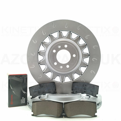 FOR PEUGEOT 308 GTI 1.6 GTi 15-21 J GROOVED FRONT LEFT & RIGHT BRAKE DISCS PADS 380mm X 32mm