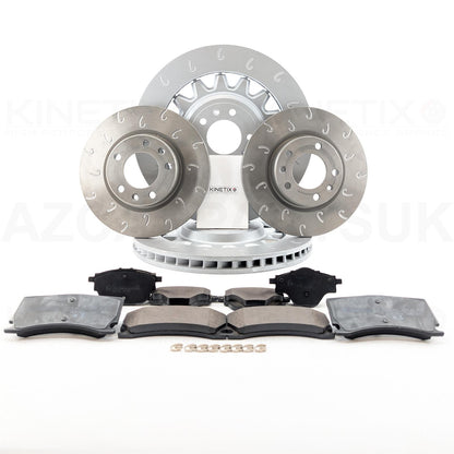 FITS PEUGEOT 308 GTI 2015-2021 FRONT REAR GROOVED BRAKE DISCS PADS 380mm 268mm
