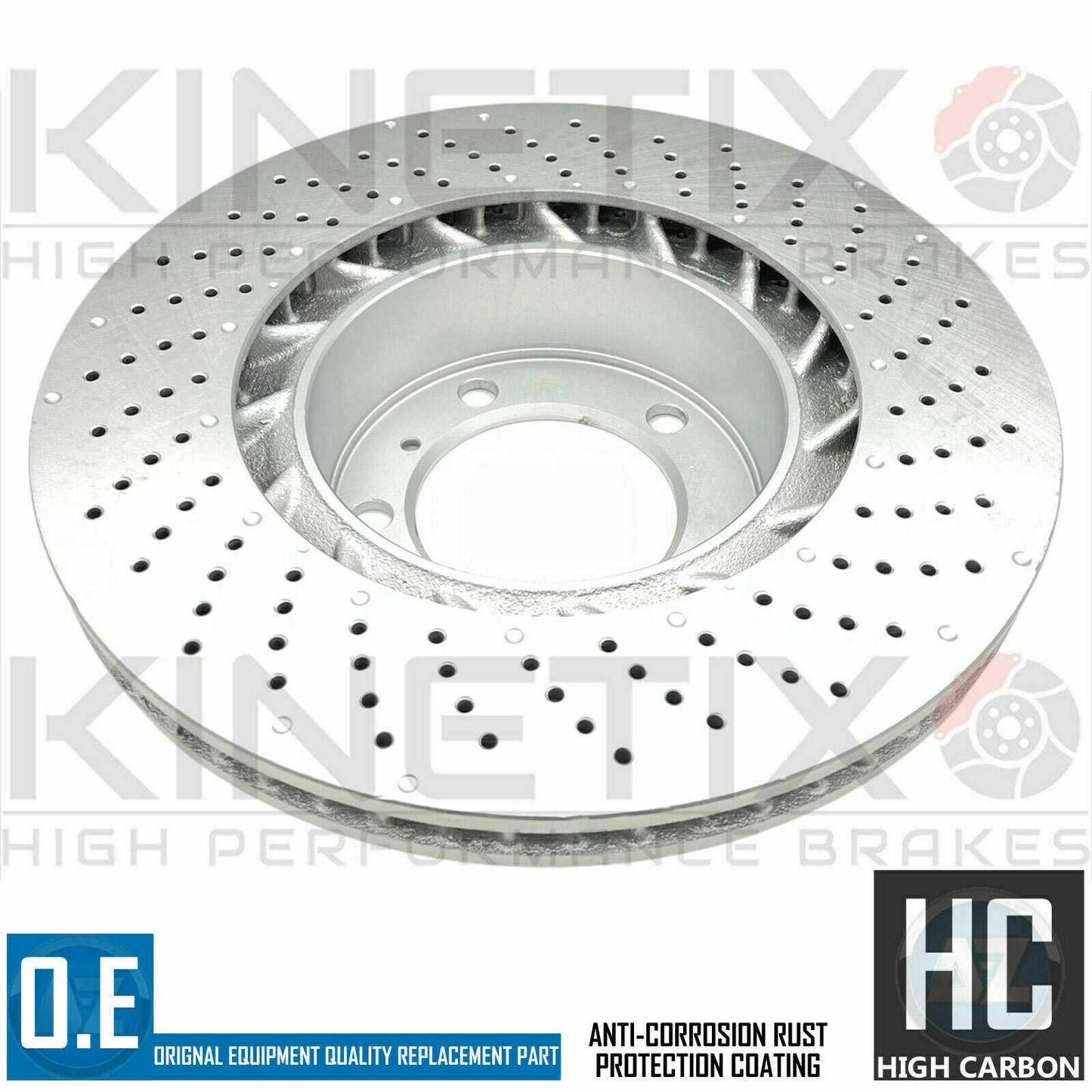 FOR PORSCHE 911 3.4 CARRERA 991 FRONT CROSS DRILLED BRAKE DISCS PAIR 330mm
