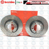 FOR PORSCHE 911 CARRERA C2S FONT 330mm VENTED BREMBO BRAKE DISCS AND PADS WIRE