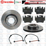 FOR PORSCHE 911 CARRERA 996 997 FRONT BREMBO BRAKE DISCS PADS SENSORS 318mm