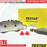 FOR PORSCHE BOSXTER CAYMAN CARRERA (981,991,997) FRONT TEXTAR BRAKE PADS SET OE
