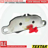 FOR PORSCHE BOSXTER CAYMAN CARRERA (981,991,997) FRONT TEXTAR BRAKE PADS SET OE