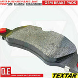 FOR PORSCHE BOSXTER CAYMAN CARRERA (981,991,997) FRONT TEXTAR BRAKE PADS SET OE