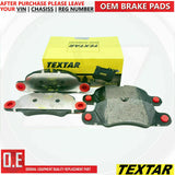 FOR PORSCHE BOSXTER CAYMAN CARRERA (981,991,997) FRONT TEXTAR BRAKE PADS SET OE
