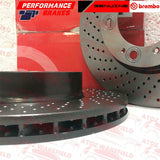 FOR PORSCHE CARRERA BOXSTER CAYMAN FRONT GENUINE BREMBO BRAKE DISCS PADS 318mm