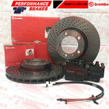 FOR PORSCHE 911 CARRERA 996 997 FRONT LEFT RIGHT BREMBO BRAKE DISCS PADS 318mm