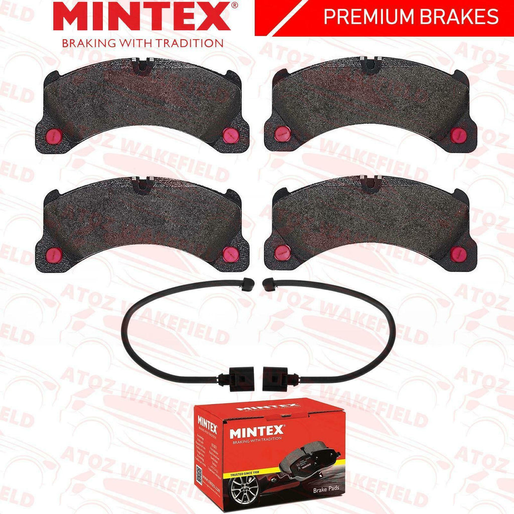 FOR PORSCHE CAYENNE 2010- FRONT PREMIUM TEXTAR BRAKE PADS WEAR WIRE SENSORS 92A
